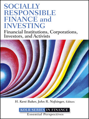 cover image of Socially Responsible Finance and Investing